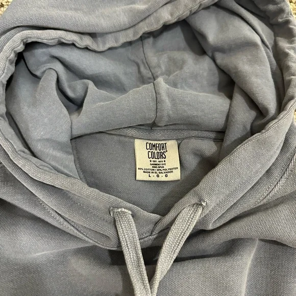 Men/Women Blue Hoodie - Picture 2 of 2